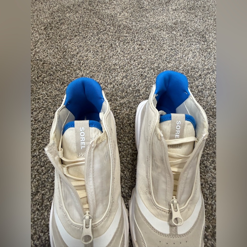 Sorel Cream and Blue Women's Sneakers - Picture 4 of 9